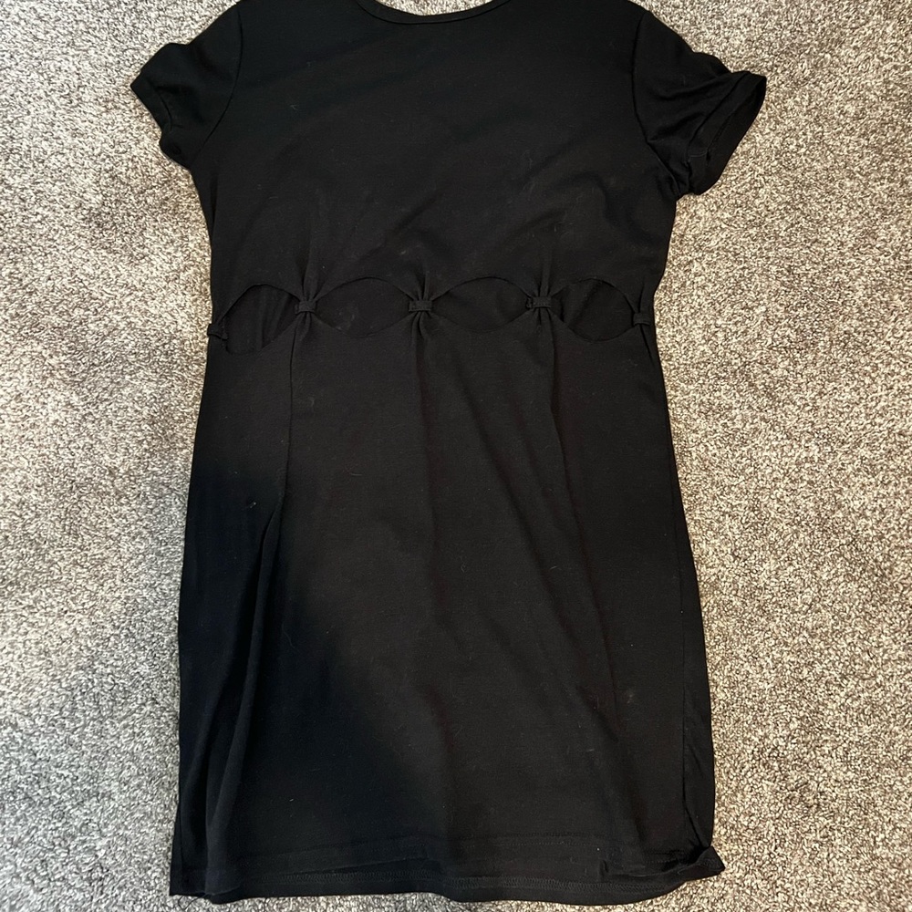 Black t-shirt dress